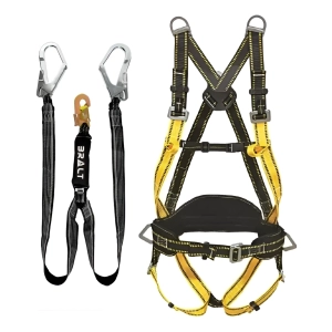 Arnés Seguridad 6 Puntos Faja Lumbar Acolchada + Cabo Doble