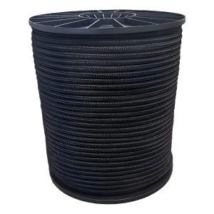 Cuerda Soga Negra Cabo 11mm X 50 Mts Rescate Certificada