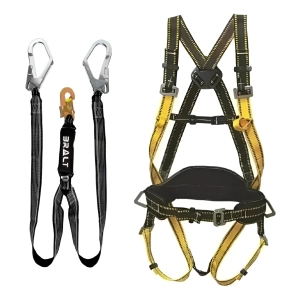 Arnés Seguridad 4 Puntos Faja Lumbar Acolchada + Cabo Doble