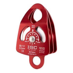 Polea Isc Doble Alum 11 A 13mm Rescate Prof Trabajo Pesado